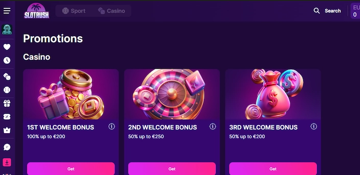 SlotRush Casino Umsatzbedingungen